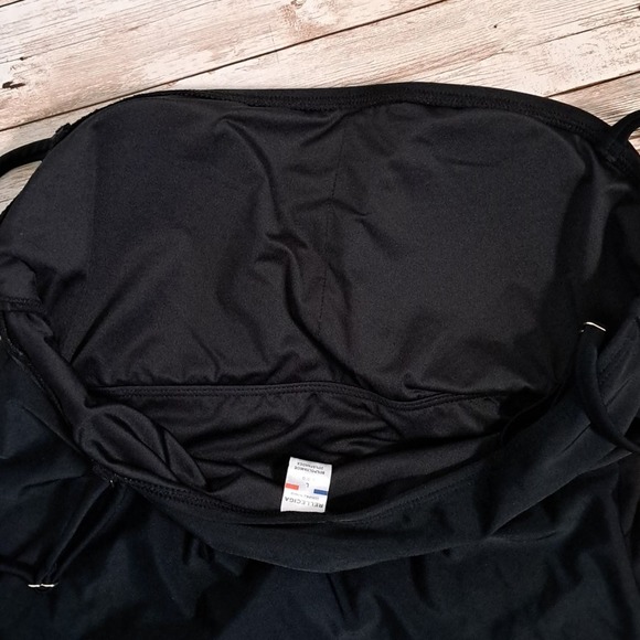 Relleciga Bandeau One Piece Swimsuit Black - Picture 9 of 11